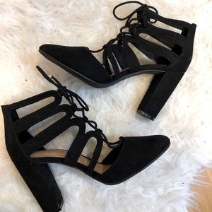 Christian Siriano Black Heel Shoes